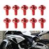 GZYF 10 Pcs M6*16mm Motorcycle Windshield Bolts Hex Socket Bolts Aluminum Red Universal compatible with many automotive, motorcycles view 3