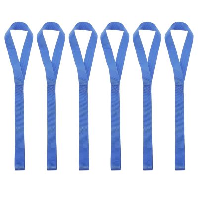 Ipetboom 6pcs Heavy Duty Soft Loop Tie Down Straps 46cm Secure Trailering for Motorcycles Scooters Trailer Fastening