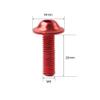GZYF 50pcs M6*20mm Hex Socket Bolts Motorcycle Windshield Bolts Aluminum Red Universal compatible with many automotive, motorcycles view 2
