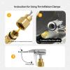 Rulbelok Double Wheel Suitable Tire Inflation Chuck Features Secure Locking Air Valves Designs Suitable for Heavy Duty Trucks Leak Proof Double Wheel Inflator Attachment view 4