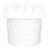 BESTYASH White Nylon Square Marine Vent Cover 84x84x75mm Exhaust Vent for Boat, Yacht, Rv Exterior Wall Ventilation Accessory view 1