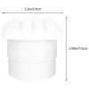 BESTYASH White Nylon Square Marine Vent Cover 84x84x75mm Exhaust Vent for Boat, Yacht, Rv Exterior Wall Ventilation Accessory view 2