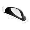 Cabilock Car Blind Spot Mirror Right Side, Convex Auxiliary Rear View Mirror for Vehicle Door, Black, Stick-on Installation for Enhanced Safety and Reversing Assistance view 2