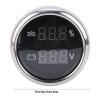 Keenso 52mm Digital Display Gauge, Water Level Voltage Meter with Backlight for Cars RVs Trucks Boats Yachts view 2