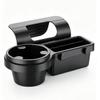 MOAYZRO Car Cup Holder, Multifunctional Car Door Window Storage Organizer, Vehicle Door Side Cell Phone Storage Box, Window Mount Organizer for Phone Earphone Key Cup (Black) view 1