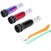 Aluminum Automatic Transmission Gear Shift Knob Adapter, Car Shifter Head Converter With Tool Kit For Smooth Shifting, Red(Black) view 4