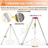 Heavy-Duty Tripod Kit with 1800LBS Self-Locking Winch - Foldable Manhole Entry & Rescue Equipment for Confined Spaces, Safe Access & Emergency Operations view 4