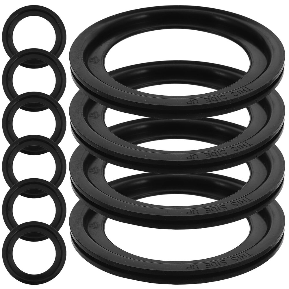 jojofuny 10pcs Rv Toilet Silicone Sealing Gasket Kit 68mm Inner Diameter Camper Toilet Bowl Replacement Seal Compatible with Rv Waste Plumbing