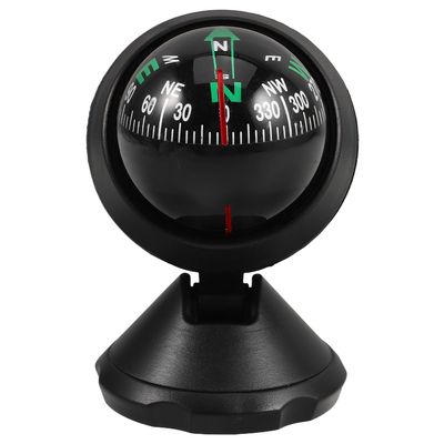PACKOVE Universal Car Dashboard Compass Ball, Precision Portable Driving Compass for Vehicle Direction, Outdoor Travel and Camping Navigation Accessories