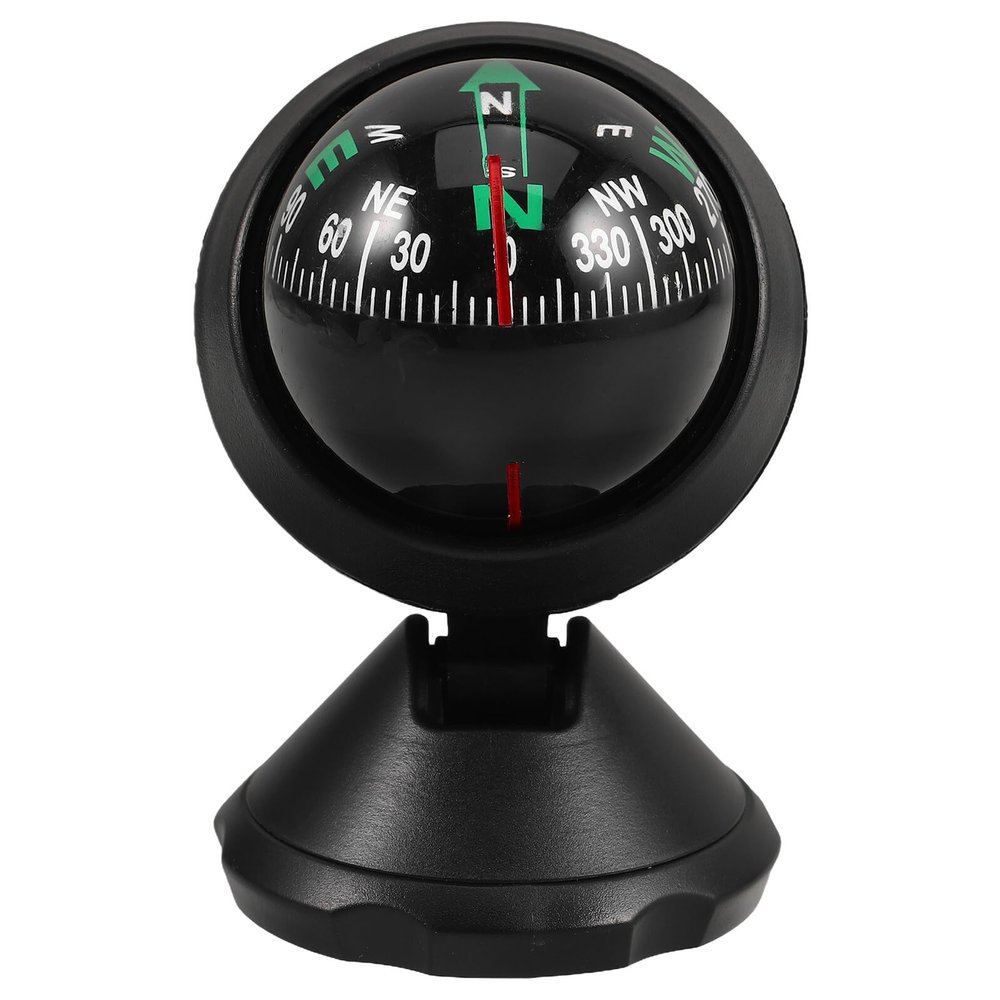 PACKOVE Universal Car Dashboard Compass Ball, Precision Portable Driving Compass for Vehicle Direction, Outdoor Travel and Camping Navigation Accessories