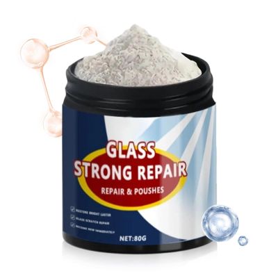 Windshield Glass Scratch Remover | 80g Window Coating Buffing Repair - Automotive Glass Buffing - for Mirror Watch Eyeglass Headlight Marble Metal Shower Lens
