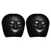 Funny Car Headrest Covers with Big Eye & Grinning Face Soft Breathable Polyester Covers General for Most Vehicles view 1