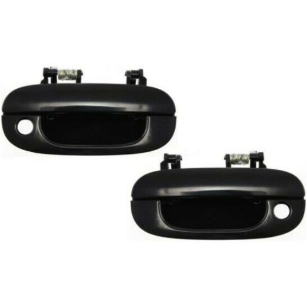 CLQWIAS 2Pcs Black Front,Left and Right Exterior Door Handles for Dodge 10821534 55275022-PFM 55275023-PFM 2002 2001 2000 1999 1998 1997 1996 1995 1994 1500 2500 3500 Body Style Front Driver Left and