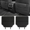 KISHACZ 2 Pcs Car Kick Mats Back Seat Protector for Chrysler Pacifica Pinnacle 20212026, Multifunctional Backseat Protection Anti-Kick Pads with Storage Pocket, Vehicle Back Seat Cover,A Black view 1