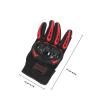 Veemoon Motorcycle Gloves Men Full Finger Touchscreen Drop Resistant Breathable Riding Gloves with Protective Shell for Seasons Outdoor Cycling Gear (red M) view 2