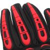 Veemoon Motorcycle Gloves Men Full Finger Touchscreen Drop Resistant Breathable Riding Gloves with Protective Shell for Seasons Outdoor Cycling Gear (red M) view 3