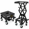 300 lbs Hydraulic Motorcycle Scissor Jack Lift Foot Step Lever & 4 Wheels, Adjustable Height 13.5"-36.2" Heavy-Duty Hydraulic Lift Table for Dirt Bikes, Snowmobiles, and Motorcycles (Black) view 1