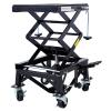 300 lbs Hydraulic Motorcycle Scissor Jack Lift Foot Step Lever & 4 Wheels, Adjustable Height 13.5"-36.2" Heavy-Duty Hydraulic Lift Table for Dirt Bikes, Snowmobiles, and Motorcycles (Black) view 4