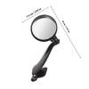HOODANCOS Convex Blind Spot Mirror for Car Front Left Wheel Model 094 Black Wide Angle Rear View Mirror for Trucks and Vehicles for Driving Safety view 2