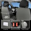 Banklif Fit for EcoSport Car Seat Covers Compatible with Ford EcoSport 2018-2022 - Waterproof Breathable Leather Seat Cushions Protector,Airbag Compatible,Only 2 Front Car Seat Covers(Gray) view 4