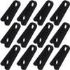 PAGOW 12 Pcs Car Door Latch Cover, Non-Slip Silicone Car Door Lock Protective Cover for Noise Reduction, Anti-Collision Shock Absorber Pads for Universal Cars Trucks SUV - Black view 1