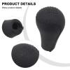 6 Speed Leather Gear Shift Knob Compatible with for NISSAN Navara D40 Frontier for Double Cab 2005-2015, Black Plastic Leather Replacement, OEM 32865-EB30B, Comfortable Ergonomic Grip view 4