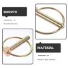 TOMETURE Heavy Duty Zinc Plated Spring-Loaded Lynch Pin Assortment Kit 10pcs (8x45mm) with Ring for Farm Tractors Mowers Trailer Hitch Accessories view 3