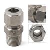 Cninba13 Double Ferrule Stainless Steel Compression Tube Fitting Straight Union Connector 1 x Compression Tube Fitting 1/2 Straight view 3
