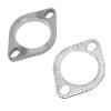 2PCS 2 - Bolt 2.5in Exhaust Flange Connection Kit, Stainless Steel Universal Gasket for Downpipe Catback Headers Muffler Resonator with Strong Seal and Rust Resistance view 2