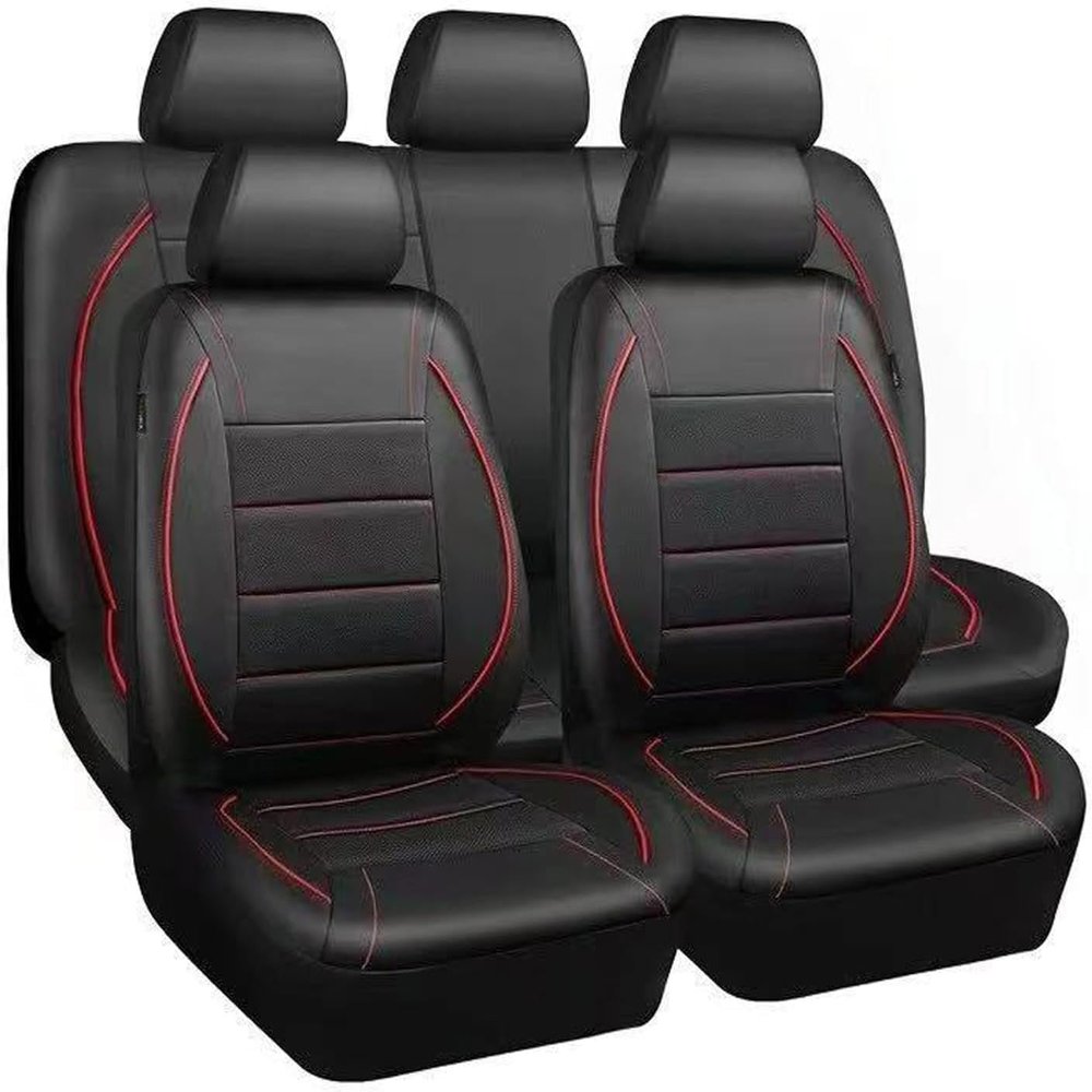 9 Pcs Car Seat Covers Full Set for Polo IV (9N) Mk4 2006 2007 2008 2009