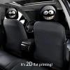 BELOWSYALER Funny Cartoon Car Headrest Covers Pair of 2 with Big Eye & Smiling Face Headrest Protect for Automotive Interior Decors view 3