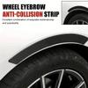 VEADONS Universal Car Wheel Eyebrow Anti-Collision Strip for Scion iA 2016 DJ, Carbon Fiber Style Fender Flare Arch Protector, Flexible Rubber Auto Body Scratch Guard Trim,Red view 3