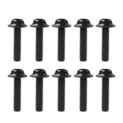 GZYF 10 Pcs M5*25mm Hex Socket Bolts Motorcycle Windshield Bolts Aluminum Black Universal compatible with many automotive, motorcycles