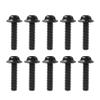 GZYF 10 Pcs M5*25mm Hex Socket Bolts Motorcycle Windshield Bolts Aluminum Black Universal compatible with many automotive, motorcycles view 1
