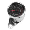 Vikye Aluminum Motorcycle Tachometer Speedometer Fit for Fit for for for for, Easy Installation Backlight Gauge (Silver Shell Black Face) view 1