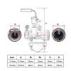 Motorcycle Carburetor For 50cc-80cc Engine 4 Stroke 17.5mm 19.5mm 21mm Motorcycle Carburetor Carb(Manual choke) view 4