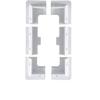 TEVSJG 6PCS Rectangular Corner mounting Bracket for Solar Panels, Suitable for Wooden RV Shelters, Camping car Covers, UV Protection(White) view 2
