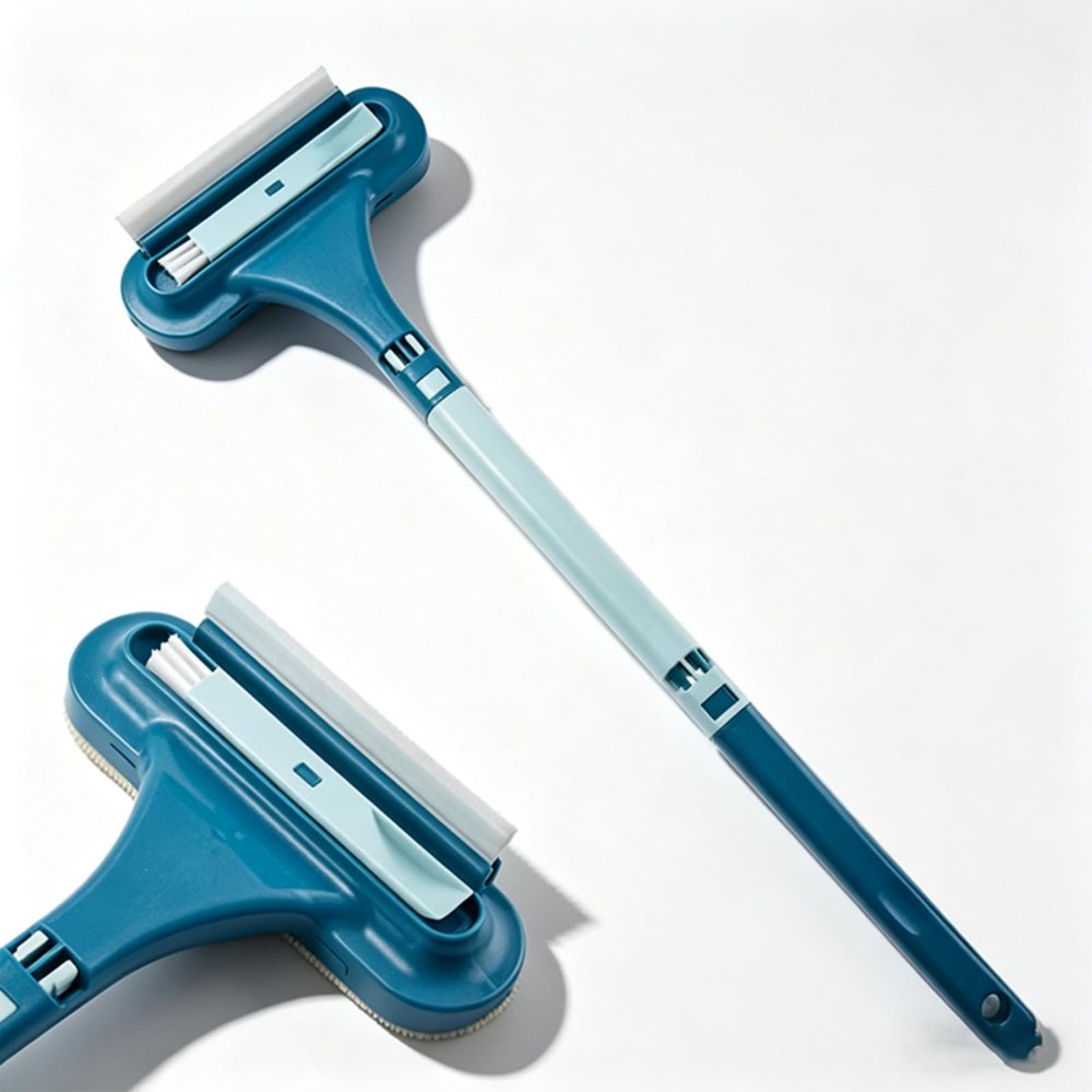 2026 Upgraded Window Screen Cleaning Brush, 2-in-1 Multi-Purpose Cleaning Brush Efficient Cleaning, for Patio, Door, Porch Screens (1, Blue)