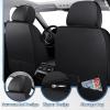 AUNM 7 Seats Car Seat Covers for Dodge Durango 2000-2026,Black White view 4
