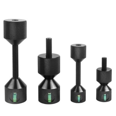 Flange Two Hole Pin 4PCS Aluminum 6061 1-1/8inch Two Hole Pins Set 1-1/8" 2 Flange Alignment Pin with Level(Black)