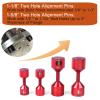 Flange Two Hole Pin 4PCS Aluminum 6061 1-1/8inch Two Hole Pins Set 1-1/8" 2 Flange Alignment Pin with Level(Black) view 2