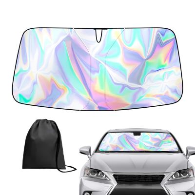 Car Window Shade, 80X145CM Windscreen Sun Shades for Cars Window, Weatherproof Suns Shades for Car Windscreen, UV Resistant Cars Windshield Sun Shade Foldable, for Vehicle Accessories