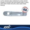 Coast to Coast Exterior Door handle covers compatible with 2012-2018 Ford Focus, set of 4 snap-on covers- Driver Side Keyhole, WITHOUT Passenger side Keyhole DH68562B view 2