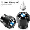 Tire Valve Stem Caps for BMW X1 X3 M3 M5 X1 X5 X6 Z4 3 5 7 Series Metal Wheel Air caps Auto Valve Stem Caps Accessories 4 Pcs Black view 2