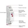 GRI8 Ajustable Over Current Protection Relay Monitoring 0.5A-16A AC24-240V DC24V Current Sensing Relay(5(0.5-5A)) view 2