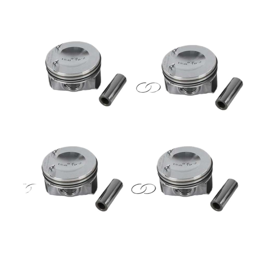 4PCS Piston Assembly Set with 21mm Diameter Compatible with A3 A4 Q5 and SEAT Altea