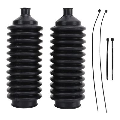 2pcs Power Steering Rack Boots, Rubber OEM Design Replacement for Commodore VT VX VY VZ WH WK WL 1997-2004, Heat Flexible Bellow Boot Kit with Cable Ties