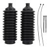 2pcs Power Steering Rack Boots, Rubber OEM Design Replacement for Commodore VT VX VY VZ WH WK WL 1997-2004, Heat Flexible Bellow Boot Kit with Cable Ties view 1