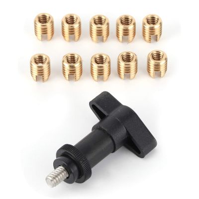aqxreight Fairing Insert Repair Kit Brass S Fairing Insert Repair Kit with Brass, Screws & THandle Tool for Batwing Type Fairi