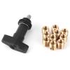 aqxreight Fairing Insert Repair Kit Brass S Fairing Insert Repair Kit with Brass, Screws & THandle Tool for Batwing Type Fairi view 3